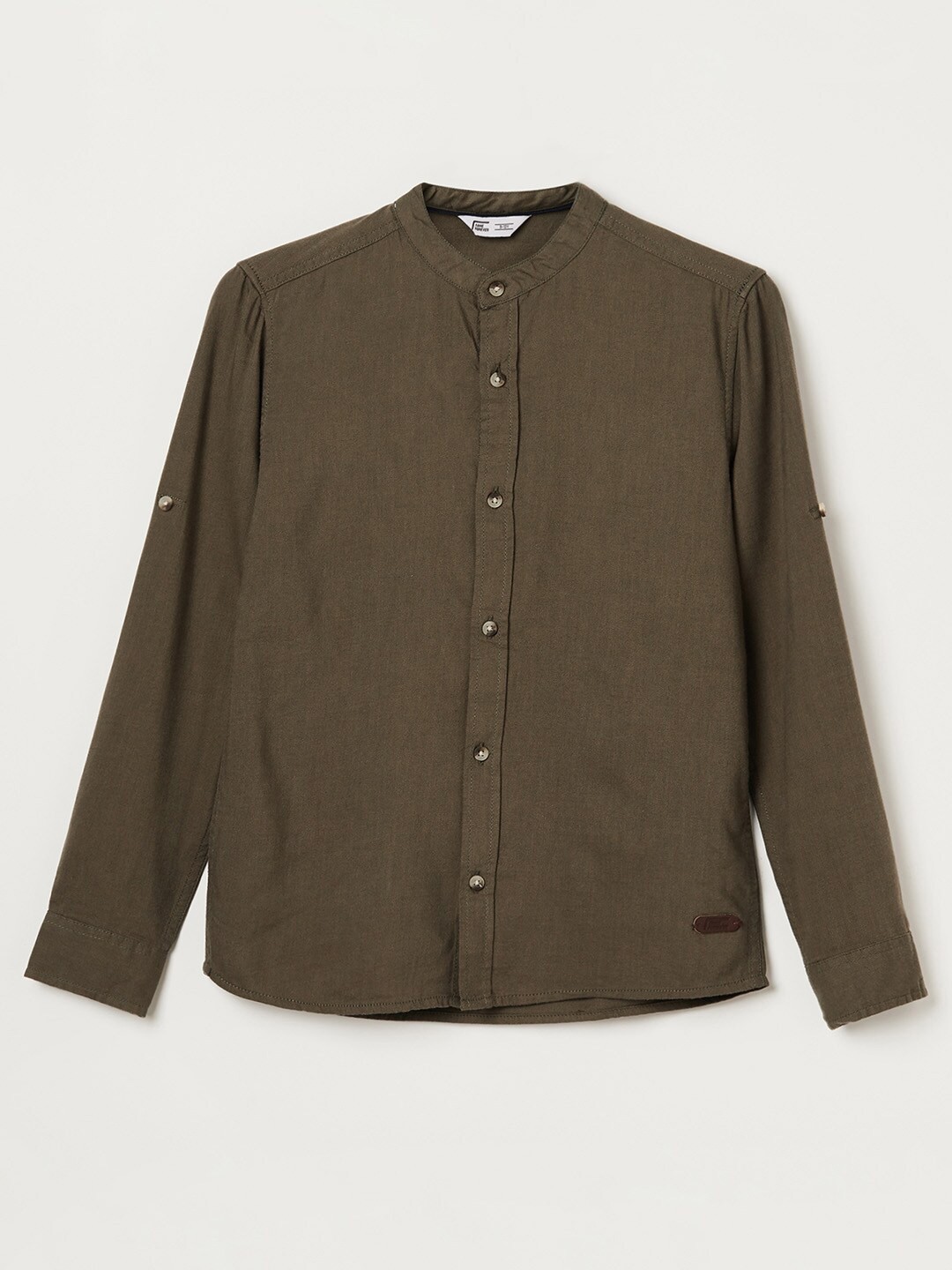 

Fame Forever by Lifestyle Boys Cotton Casual Shirt, Olive
