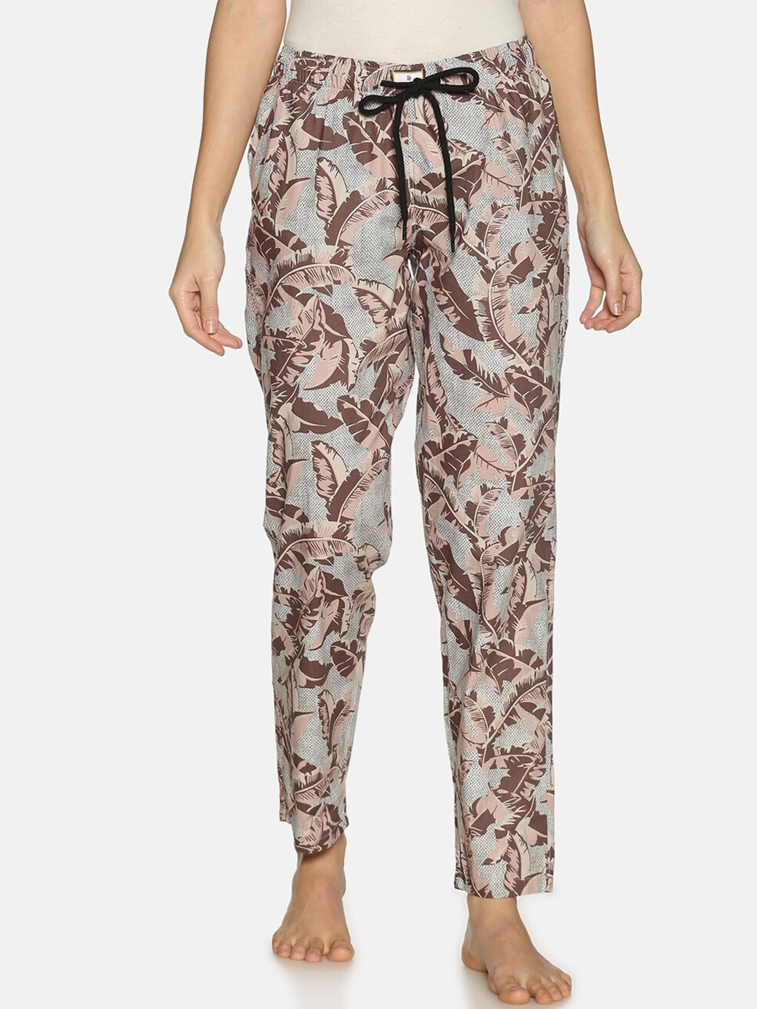 

Bene Kleed Women Printed Cotton Lounge Pant, Brown