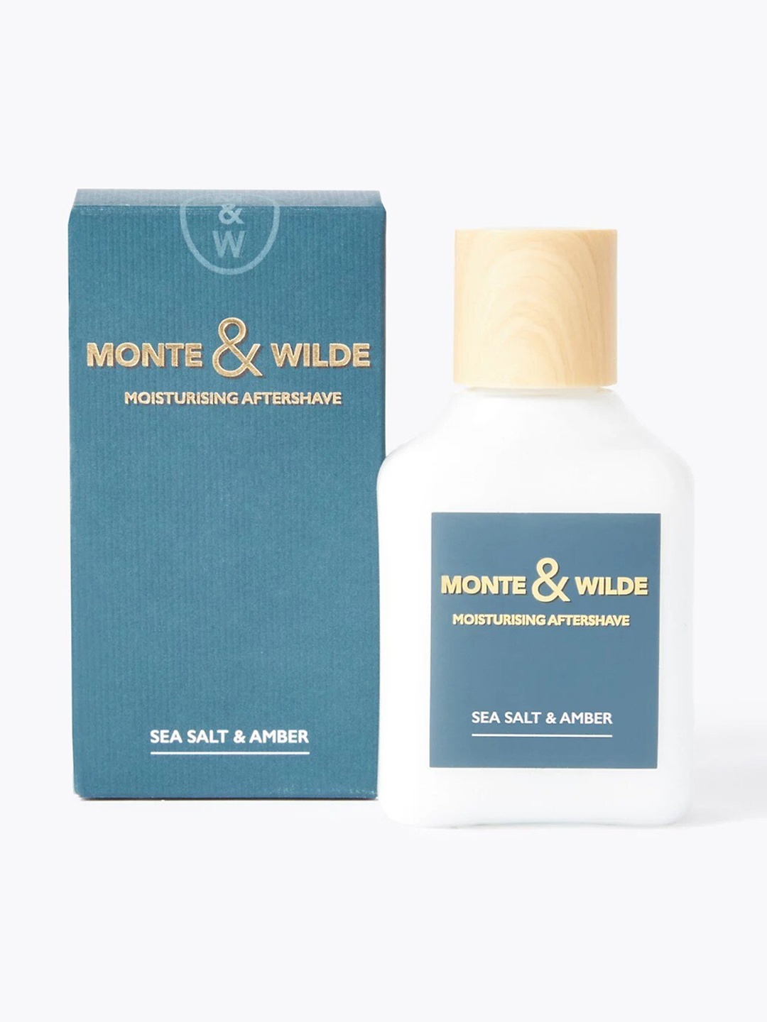 

Marks & Spencer Monte & Wilde Moisturising Aftershave with Seasalt & Amber - 100ml, White