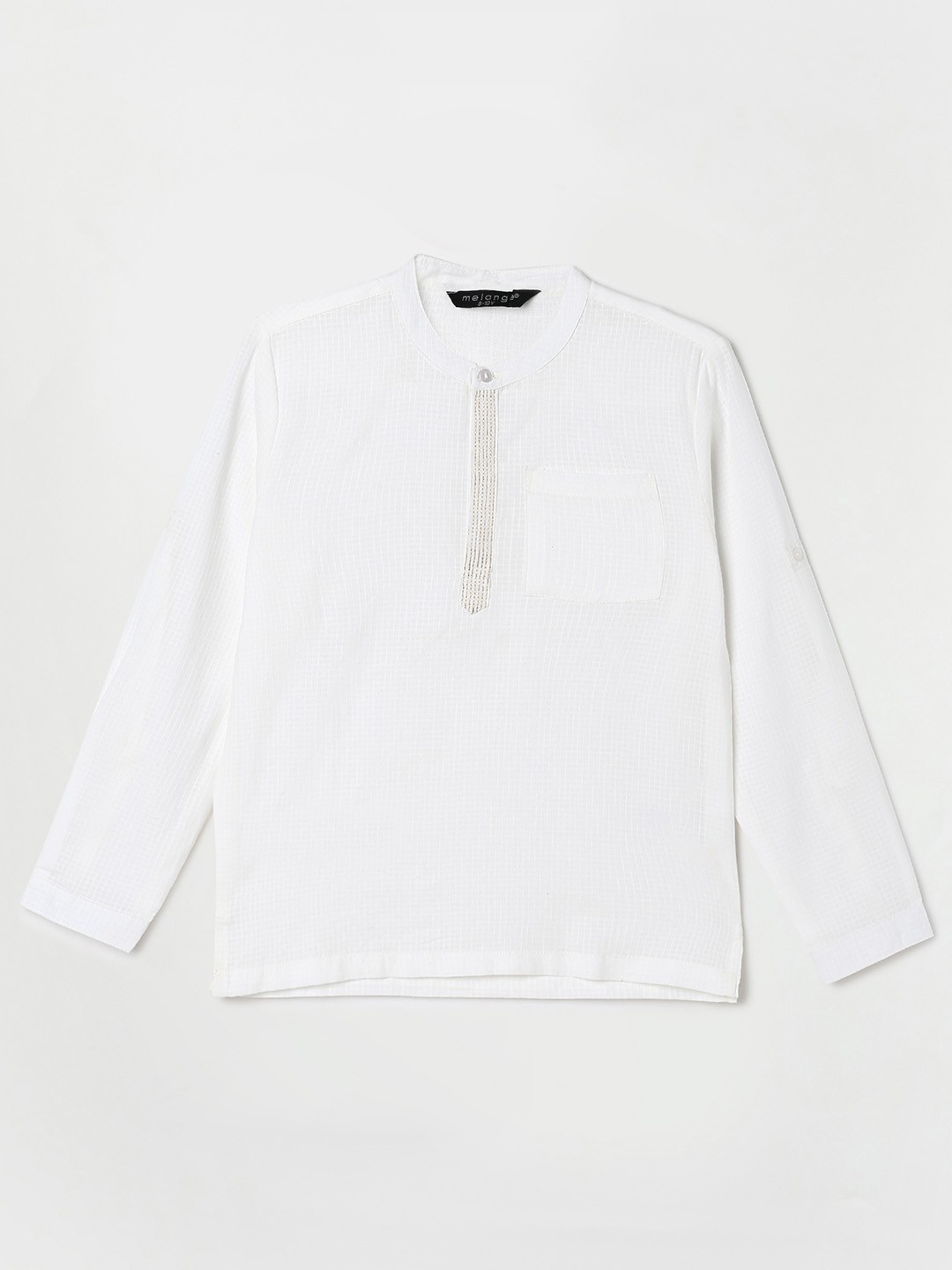 

Melange by Lifestyle Boys Pure Cotton Kurta, White