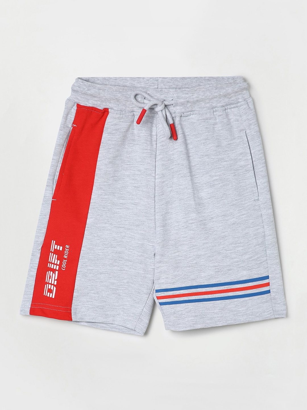 

Fame Forever by Lifestyle Boys Striped Cotton Shorts, Grey