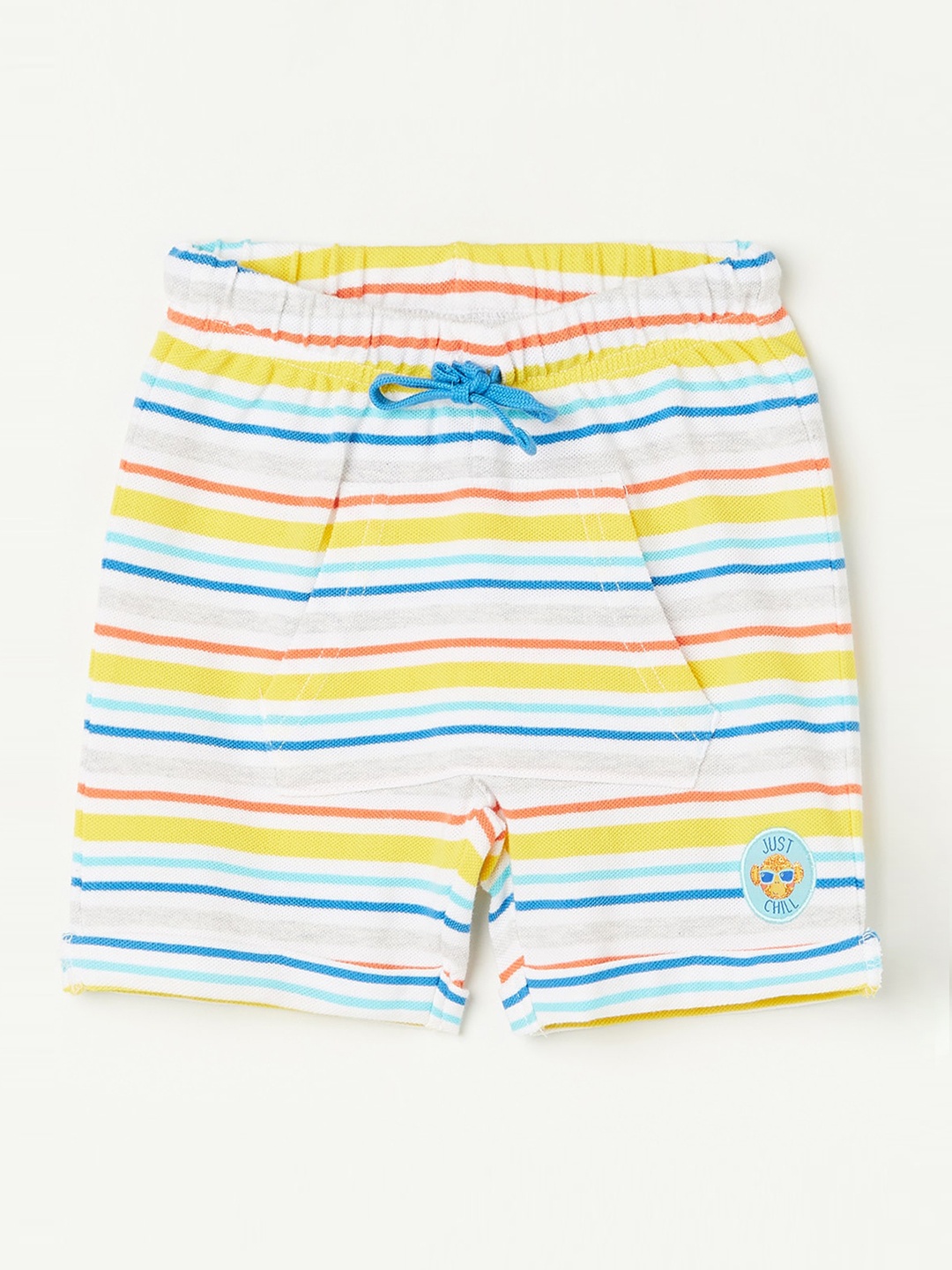

Juniors by Lifestyle Boys Striped Cotton Shorts, Off white