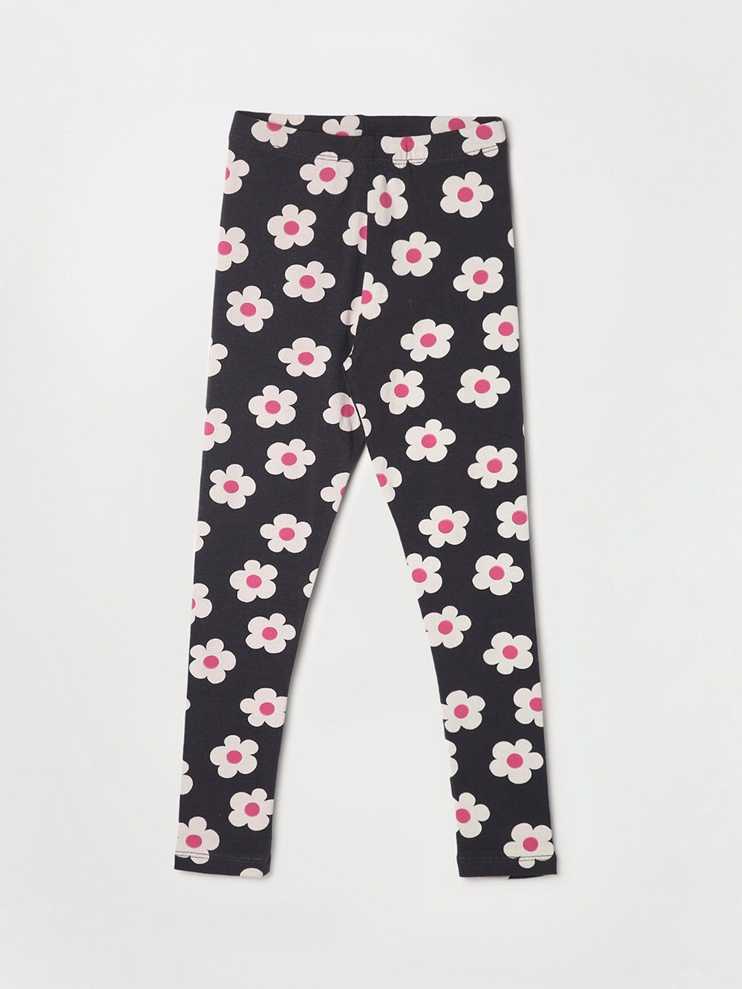 

Fame Forever by Lifestyle Printed Ankle-Length Leggings, Charcoal