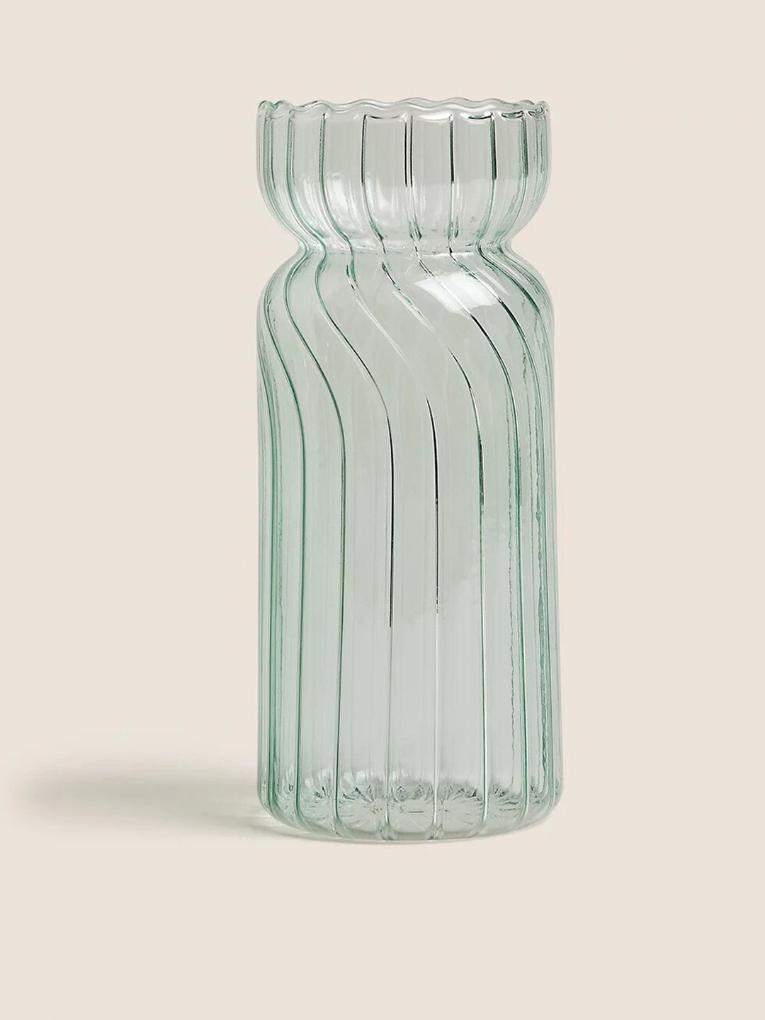 

Marks & Spencer Dec Flute Green Textured Vase