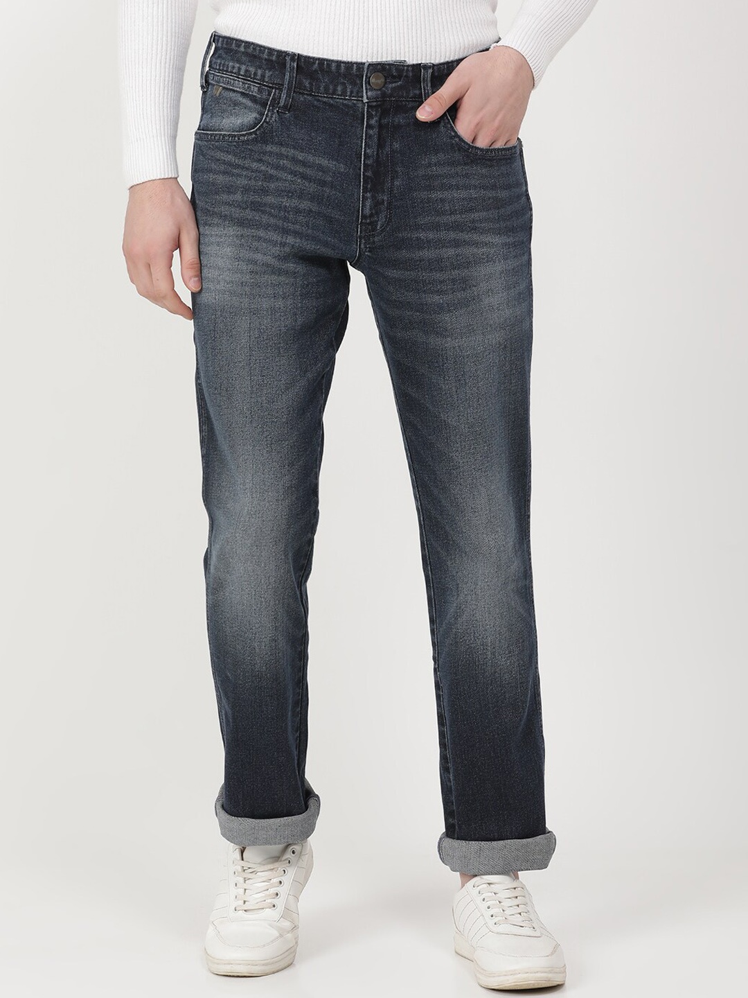 

Wrangler Men Cotton Millard Light Fade Stretchable Jeans, Blue