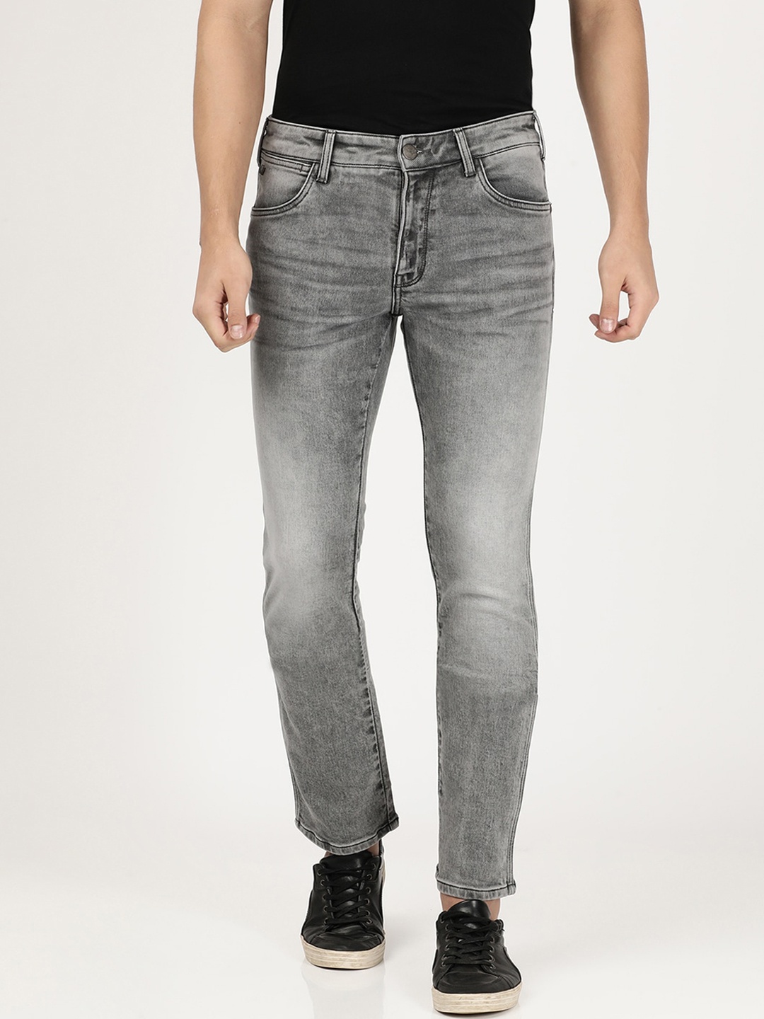 

Wrangler Men Millard Heavy Fade Stretchable Jeans, Grey