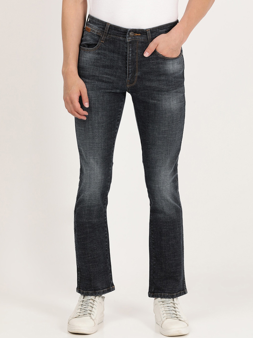 

Wrangler Men Millard Heavy Fade Stretchable Cotton Jeans, Blue