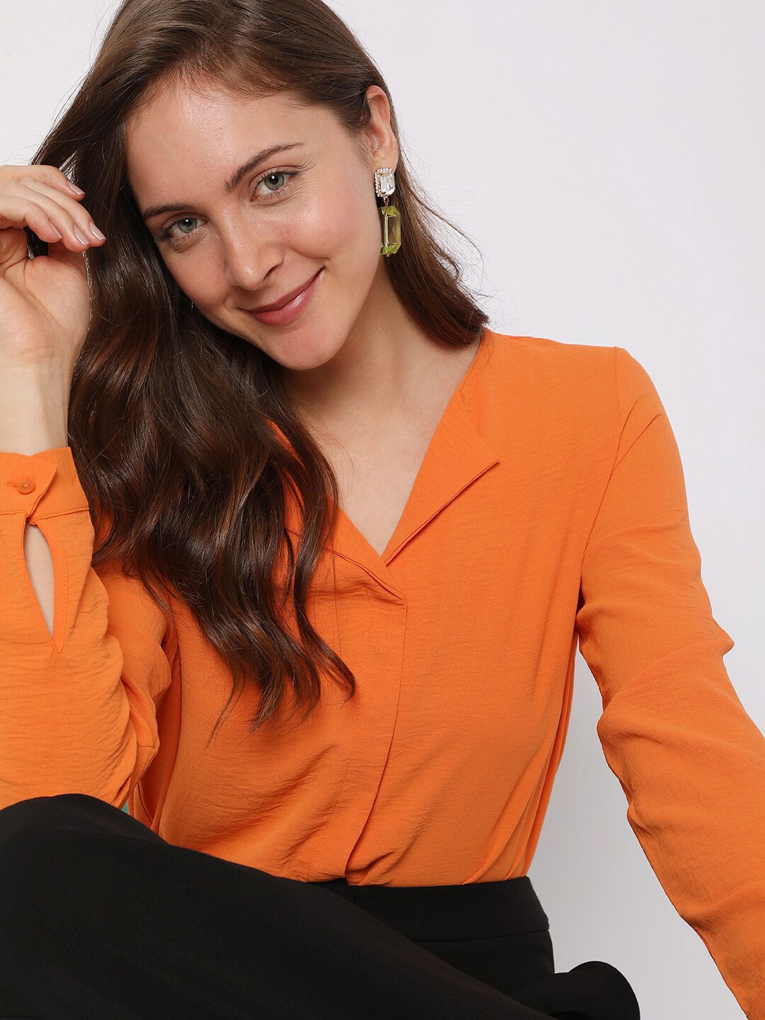 

Vero Moda Shirt Style Top, Orange