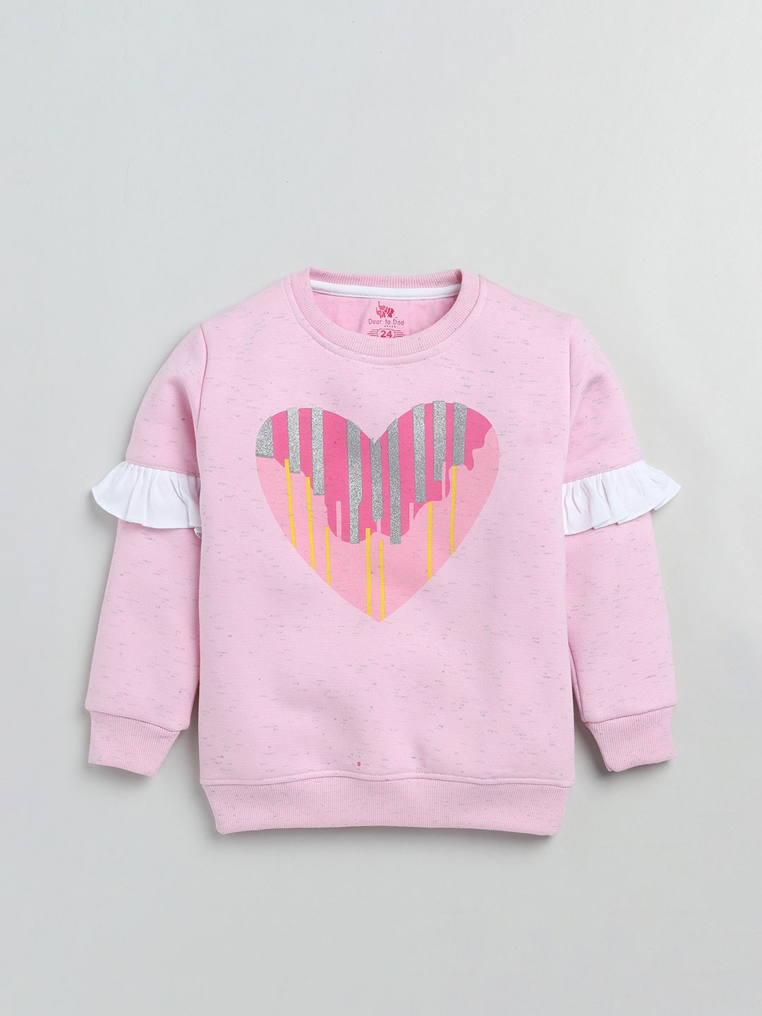 

Dear to Dad Girls Printed Sweatshirt, Pink