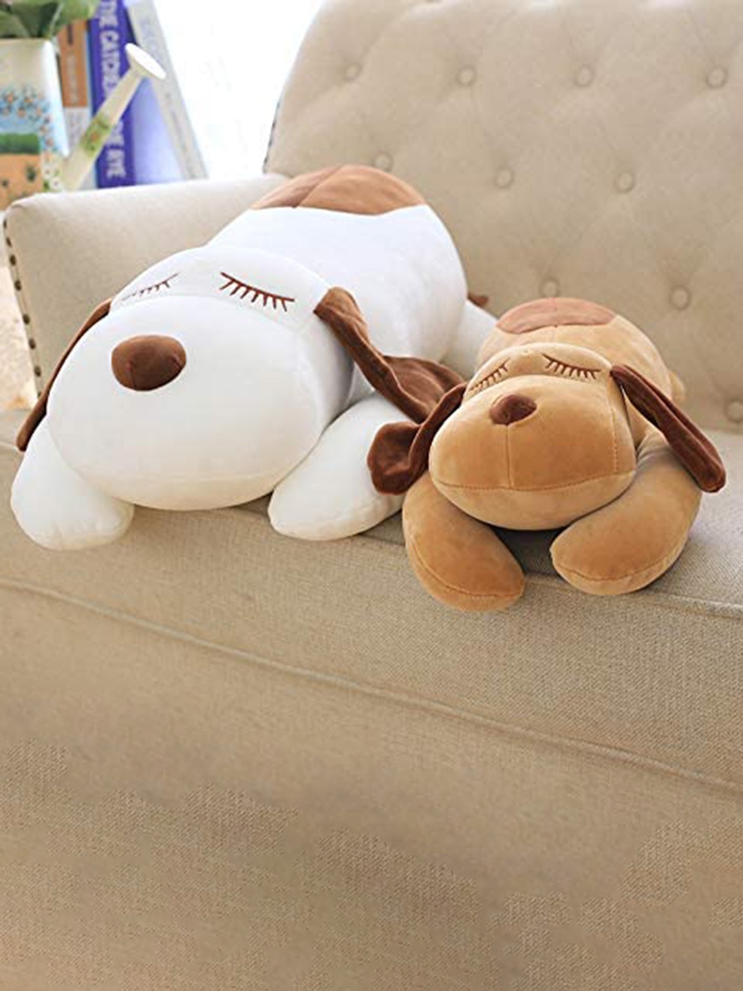 

Frantic Dexter Dog Huggable Lovable Non-Toxic Soft Toy, Brown