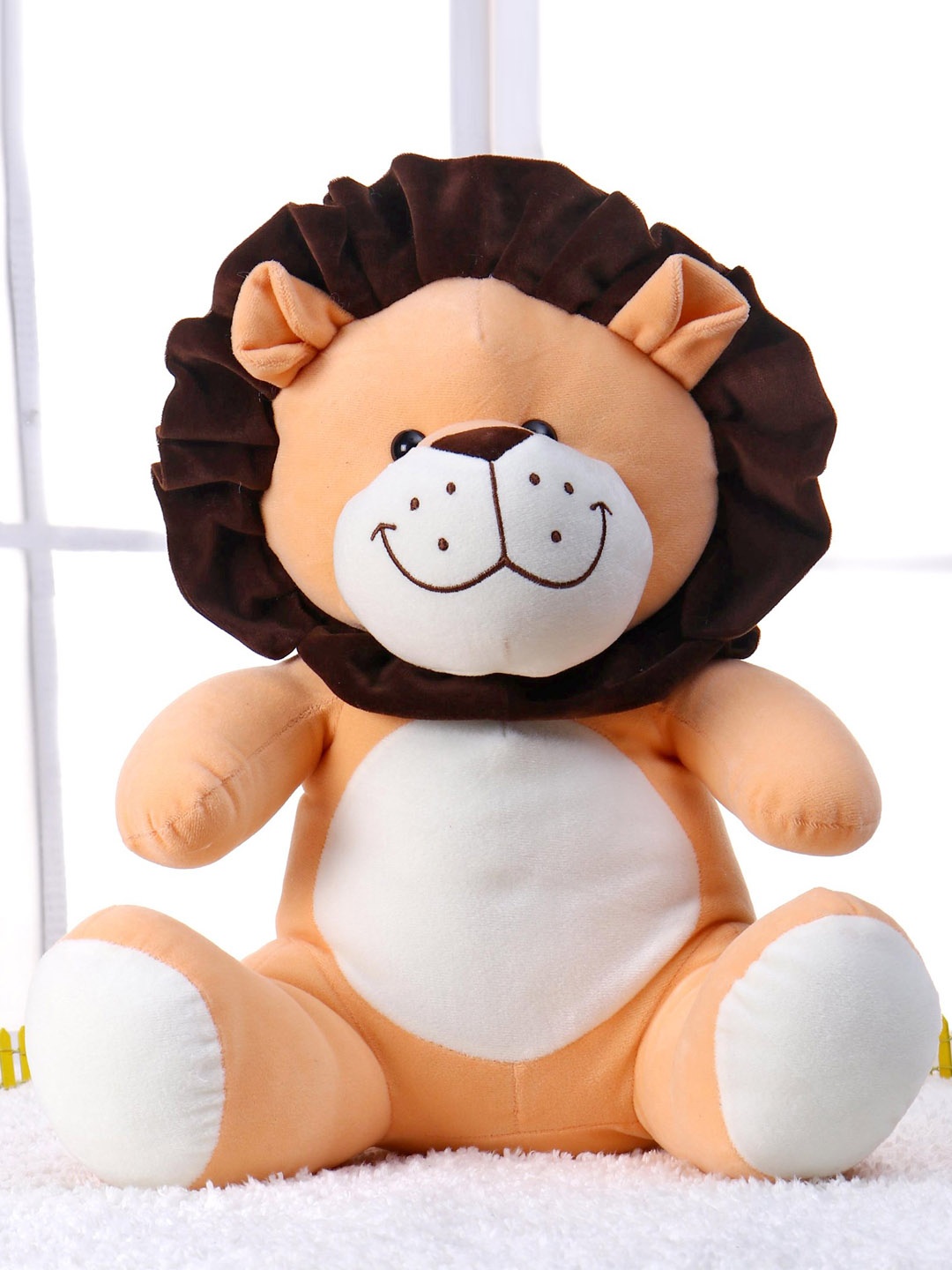 

Frantic Lion Huggable Lovable Non-Toxic Soft Toy, Peach