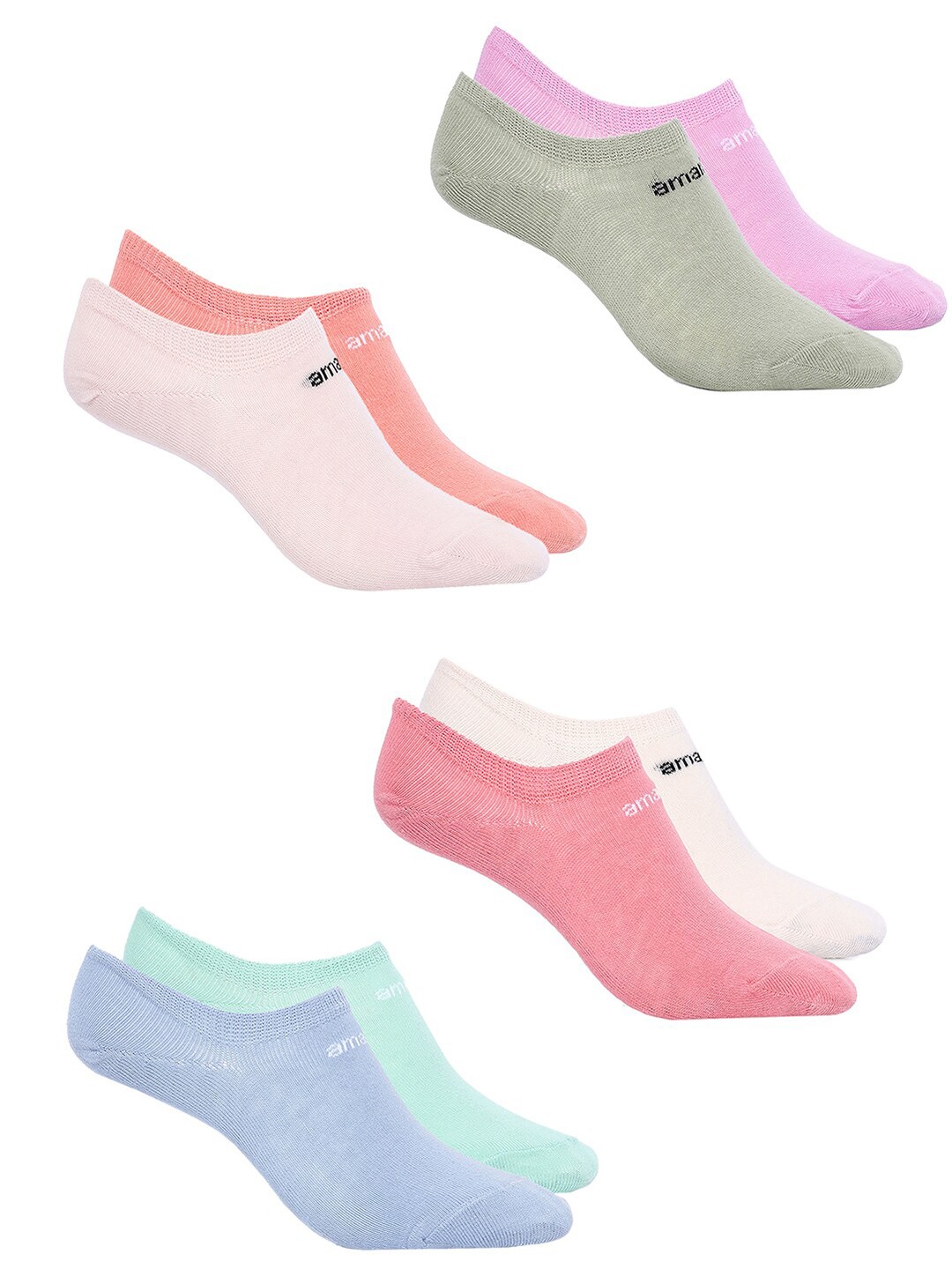 

Amante Women Pack Of 8 Shoe Liner Socks, Multi