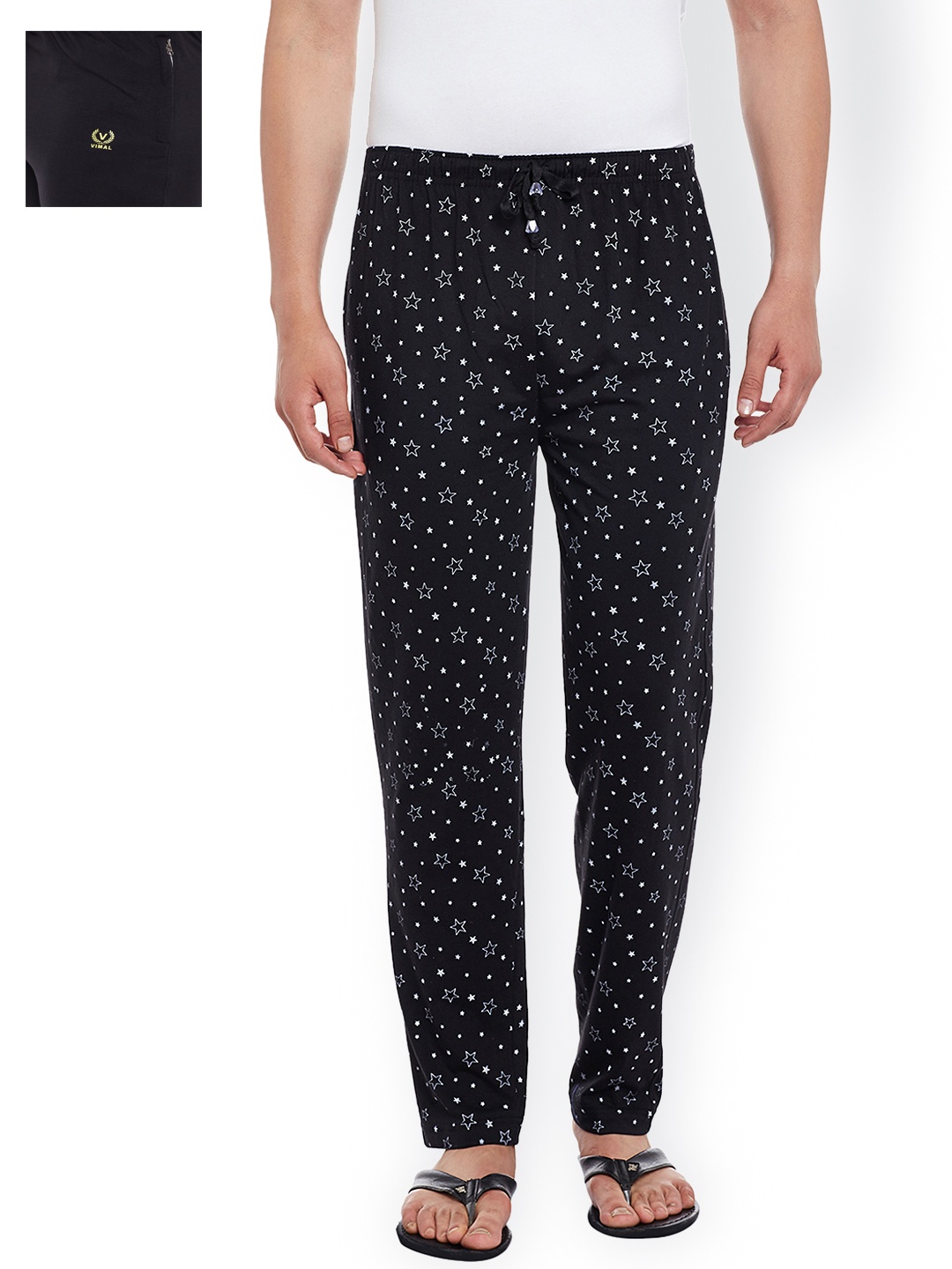 

VIMAL Pack of 2 Lounge Pants D1PR1B_D9B_02, Black