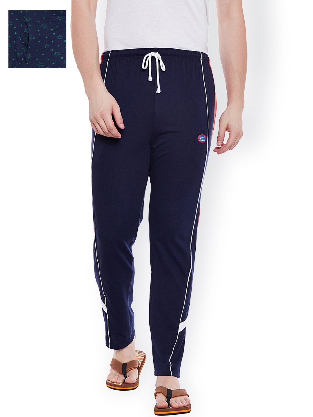 

VIMAL Pack of 2 Navy Blue Lounge Pants D1PR1N_D7N_02