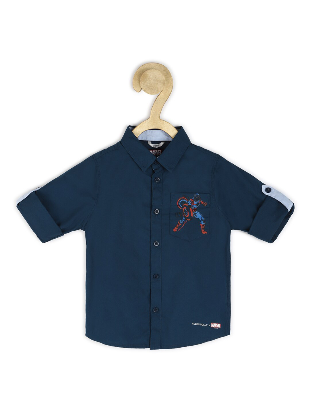 

Allen Solly Junior Boys Slim Fit Casual Shirt, Navy blue