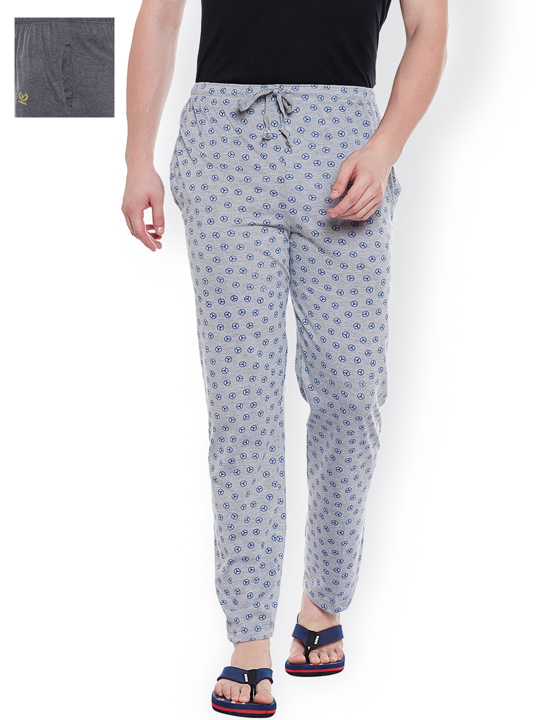 

VIMAL Pack of 2 Lounge Pants D1PR4M_D10A_2, Grey