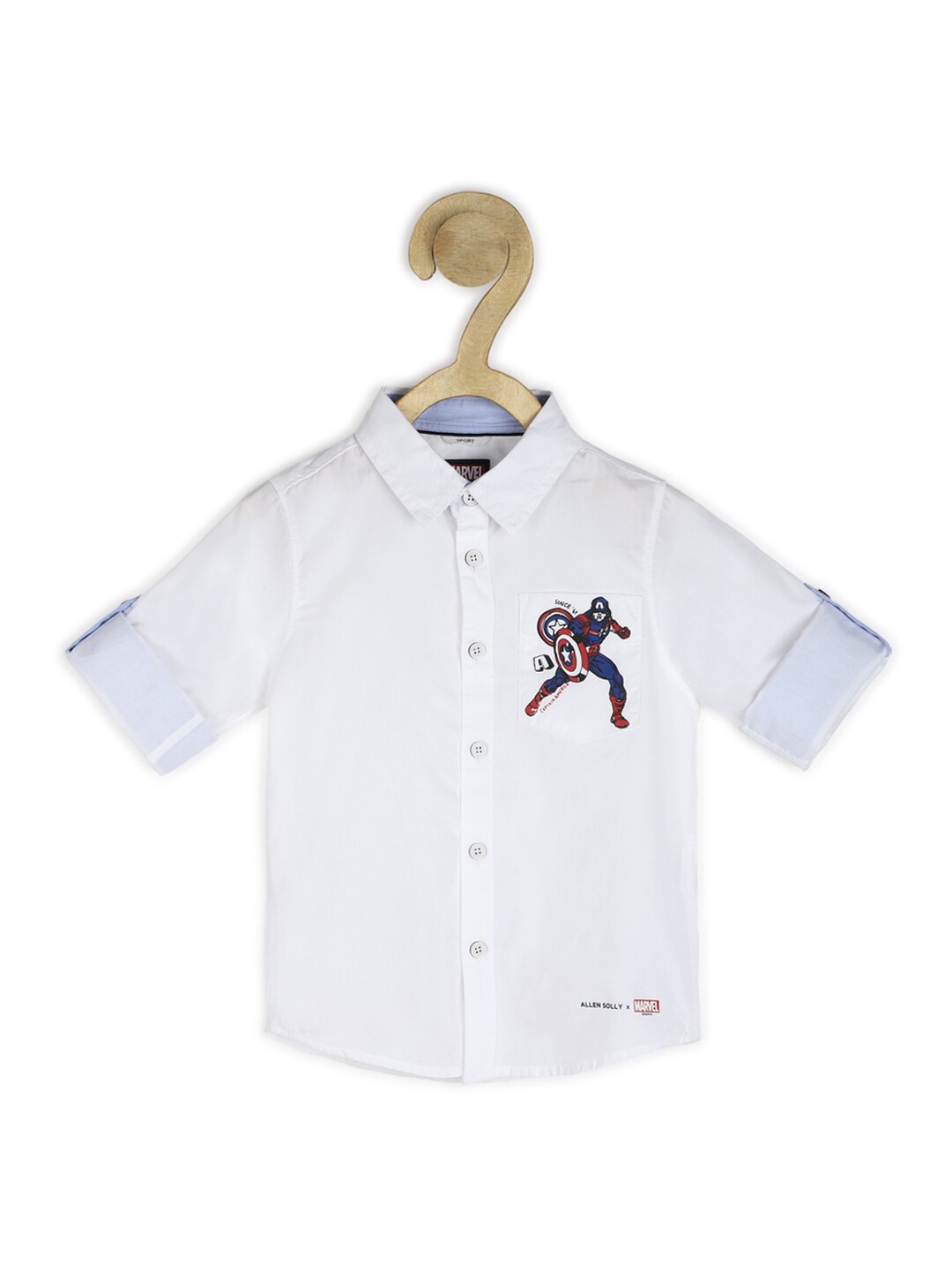 

Allen Solly Junior Boys Printed Casual Cotton Shirt, White