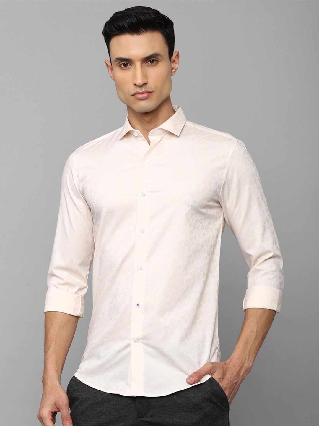 

Louis Philippe Sport Men Slim Fit Casual Shirt, Beige