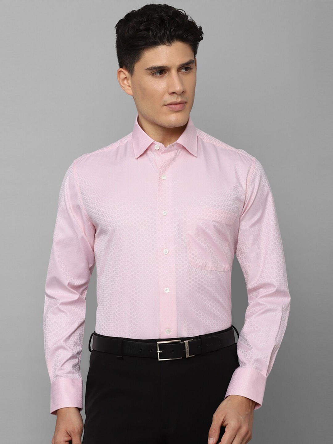 

Luxure by Louis Philippe Men Formal Pure Cotton Shirt, Pink