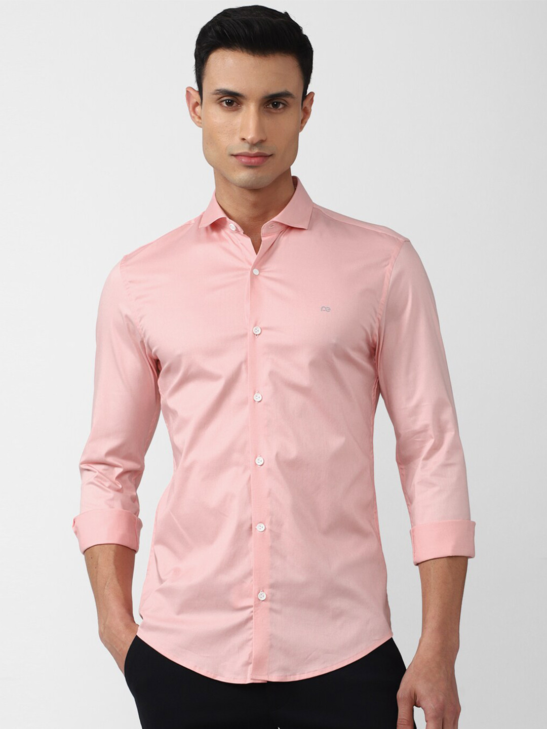 

Peter England Men Slim Fit Casual Shirt, Pink
