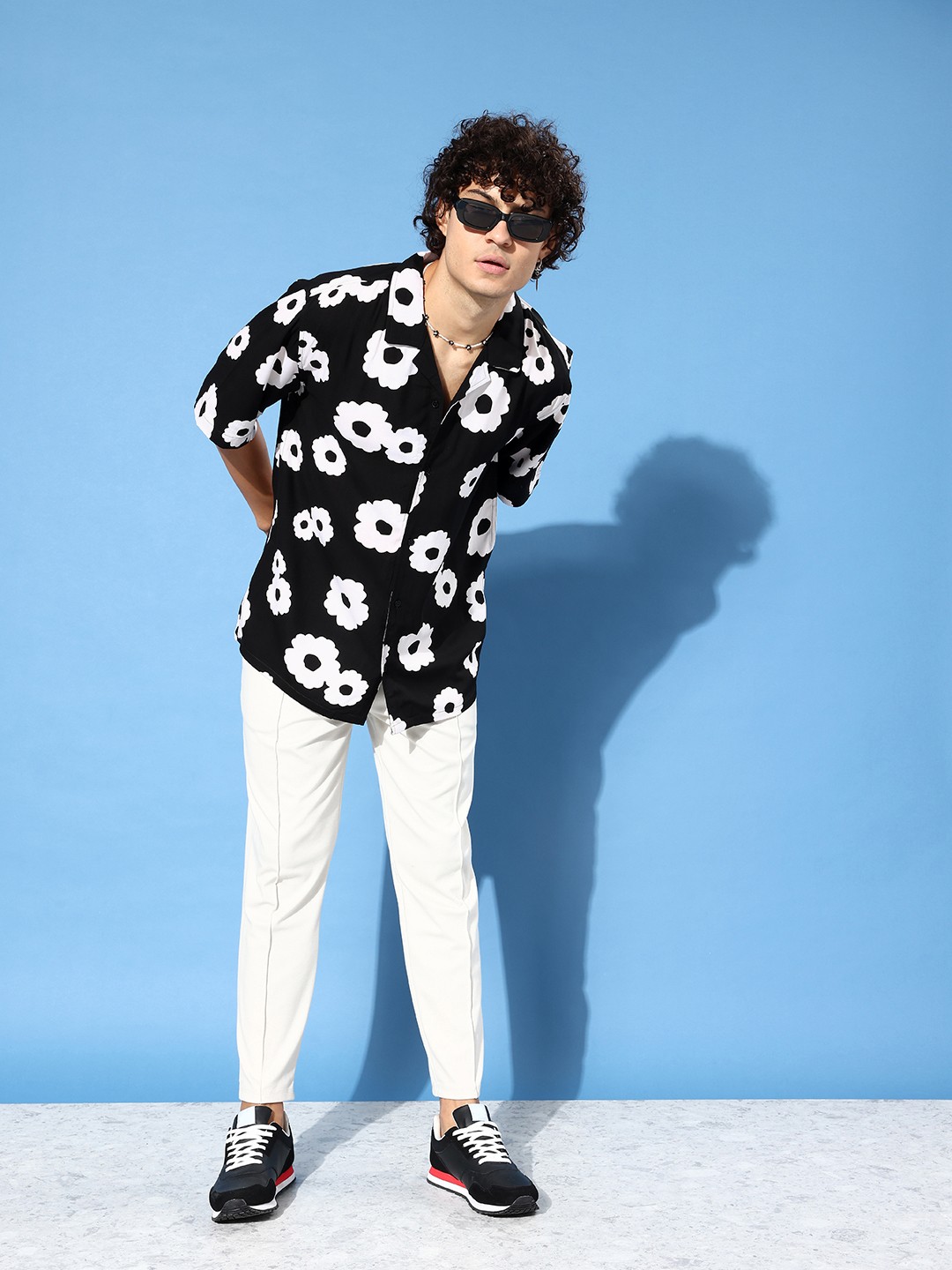 

Kook N Keech Floral Printed Relaxed Fit Casual Shirt, Black