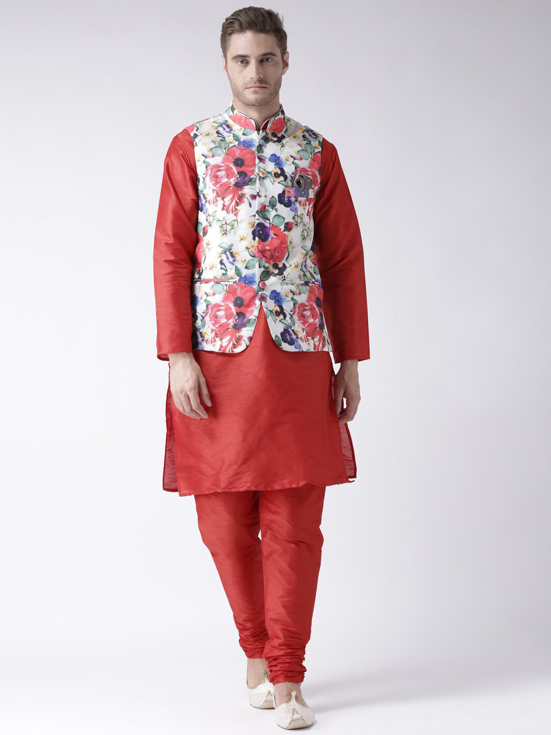 

hangup trend Men Kurta with Churidar, Red