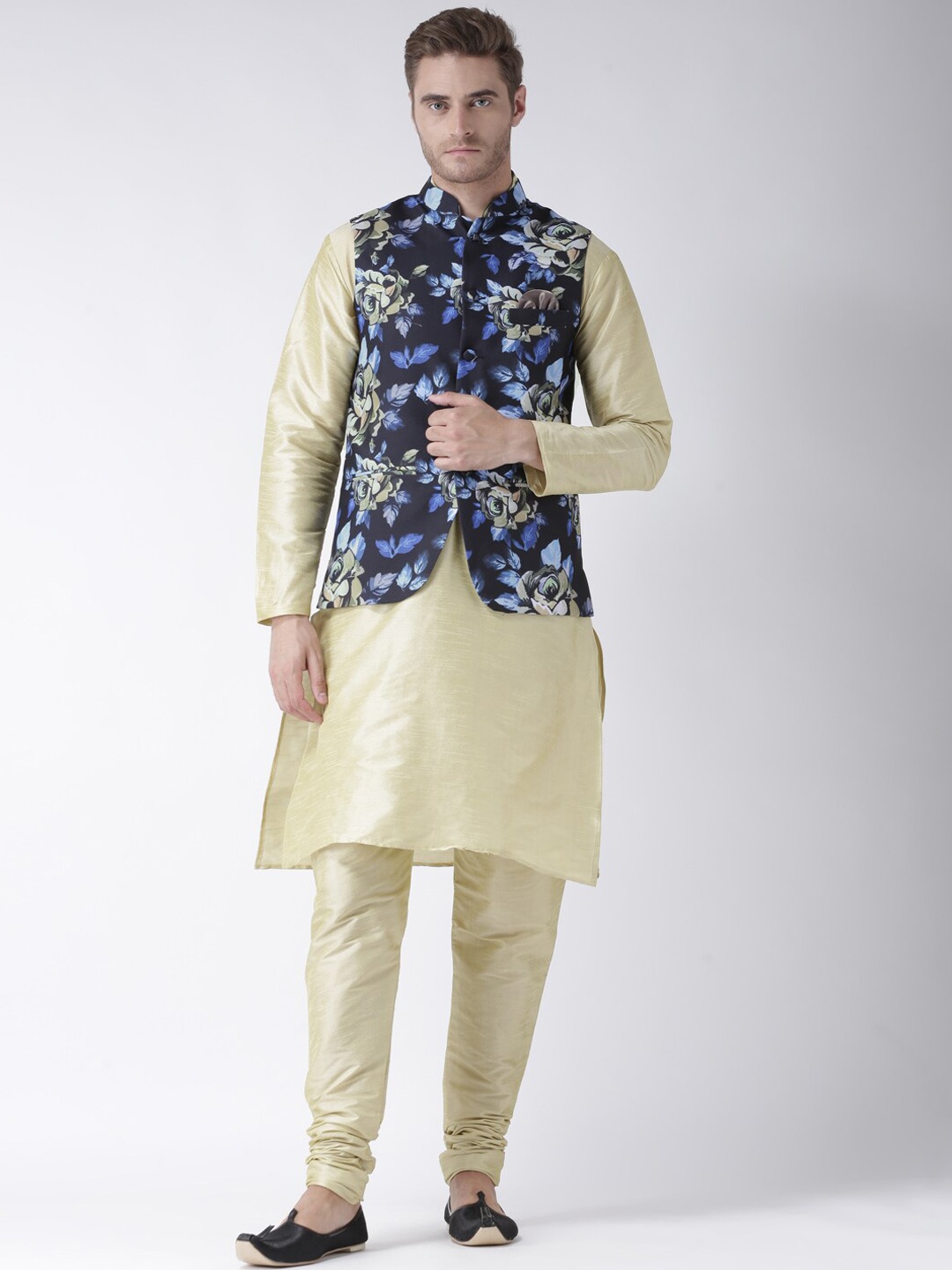 

hangup trend Men Kurta with Churidar, Blue