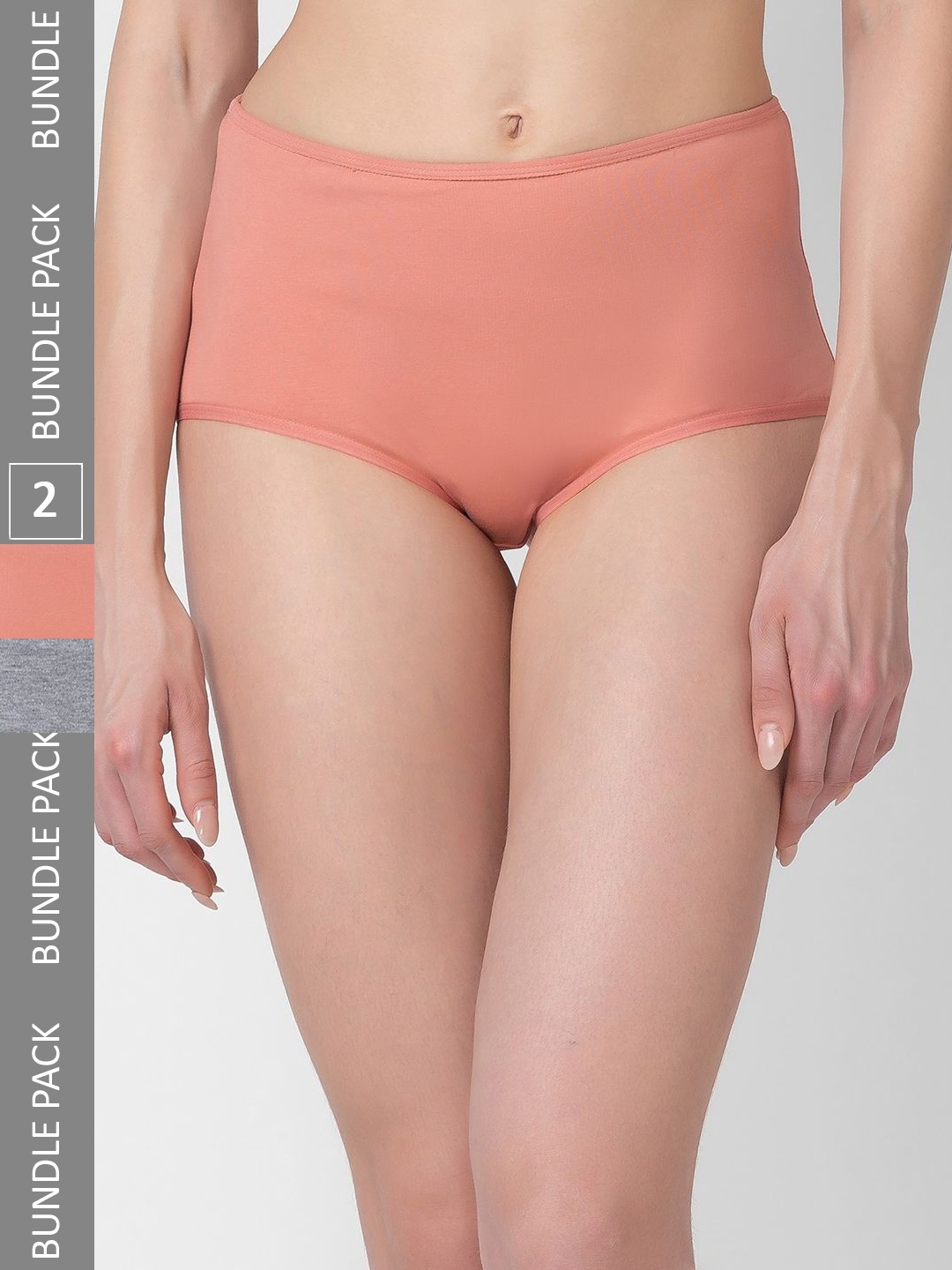 

Candyskin Women Pack Of 2 High Rise Hipster Briefs, Coral