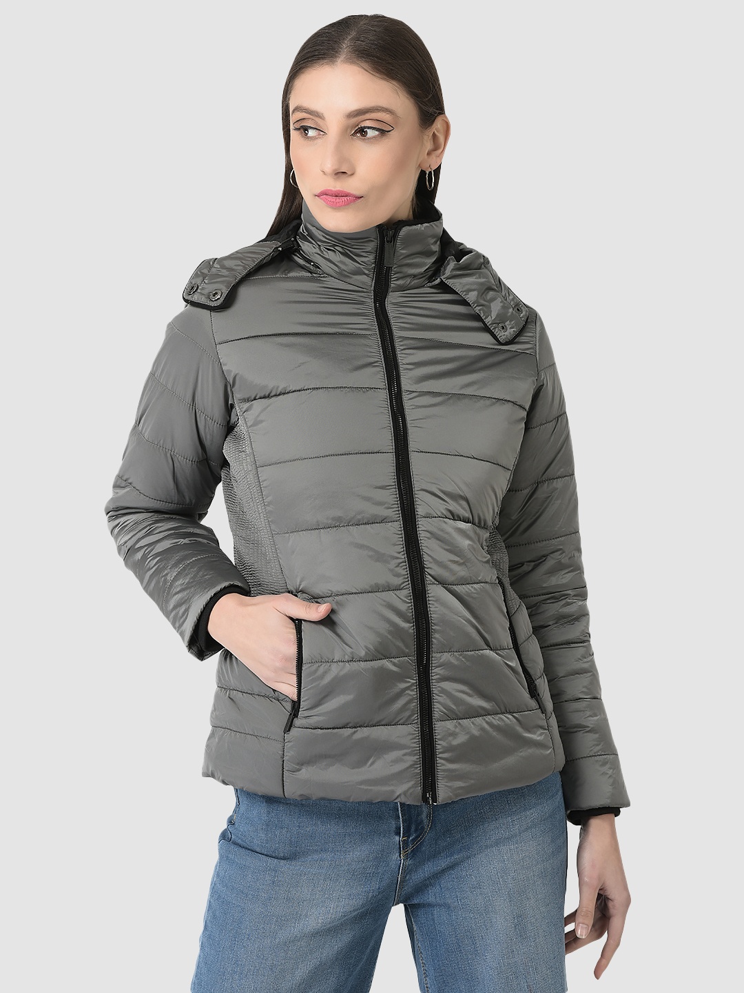 

Crimsoune Club Women Grey Padded Jacket