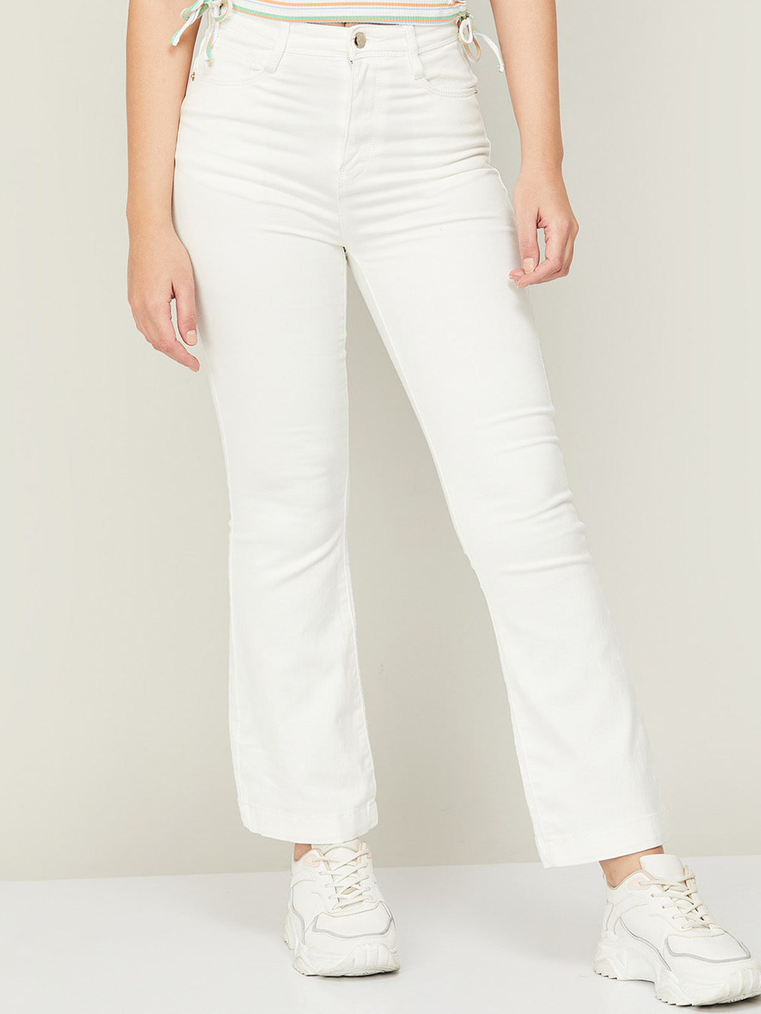 

Fame Forever by Lifestyle Women Cotton Jeans, White