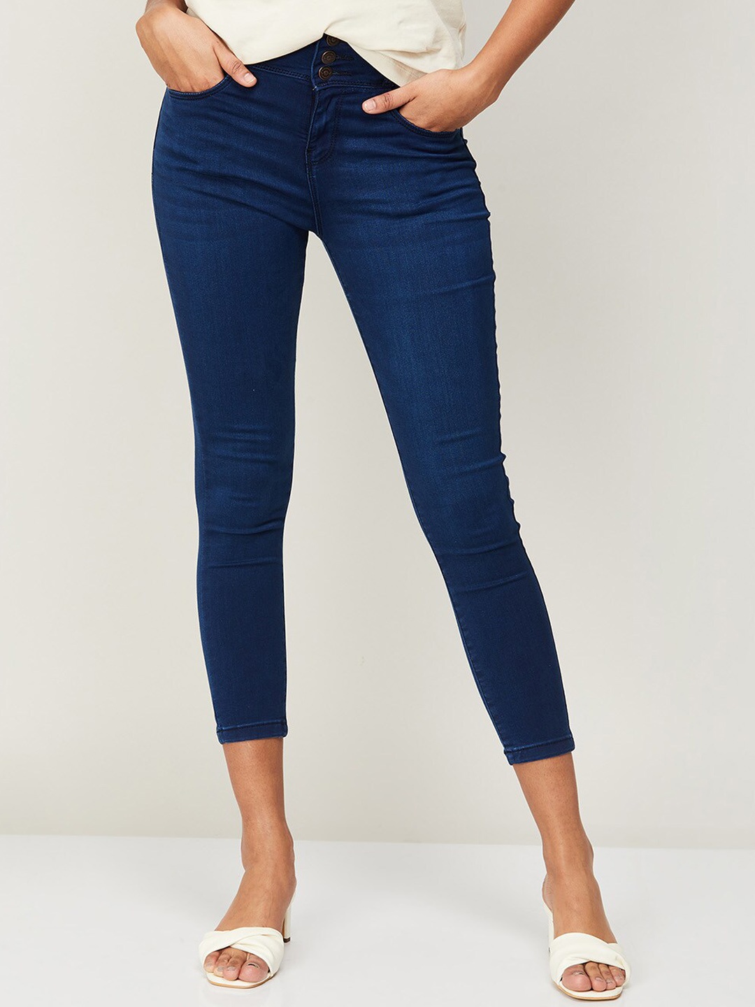 

Fame Forever by Lifestyle Women Cotton Skinny Fit Jeans, Blue