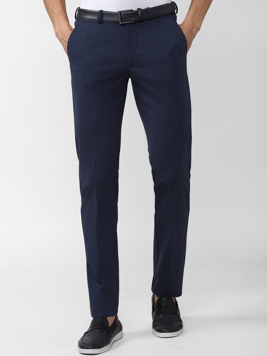 

Van Heusen Sport Men Slim Fit Mid-Rise Trouser, Navy blue