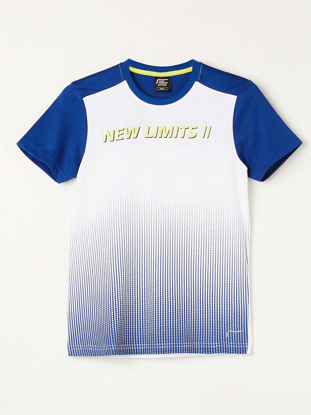 

Fame Forever by Lifestyle Boys Colourblocked Cotton T-shirt, White