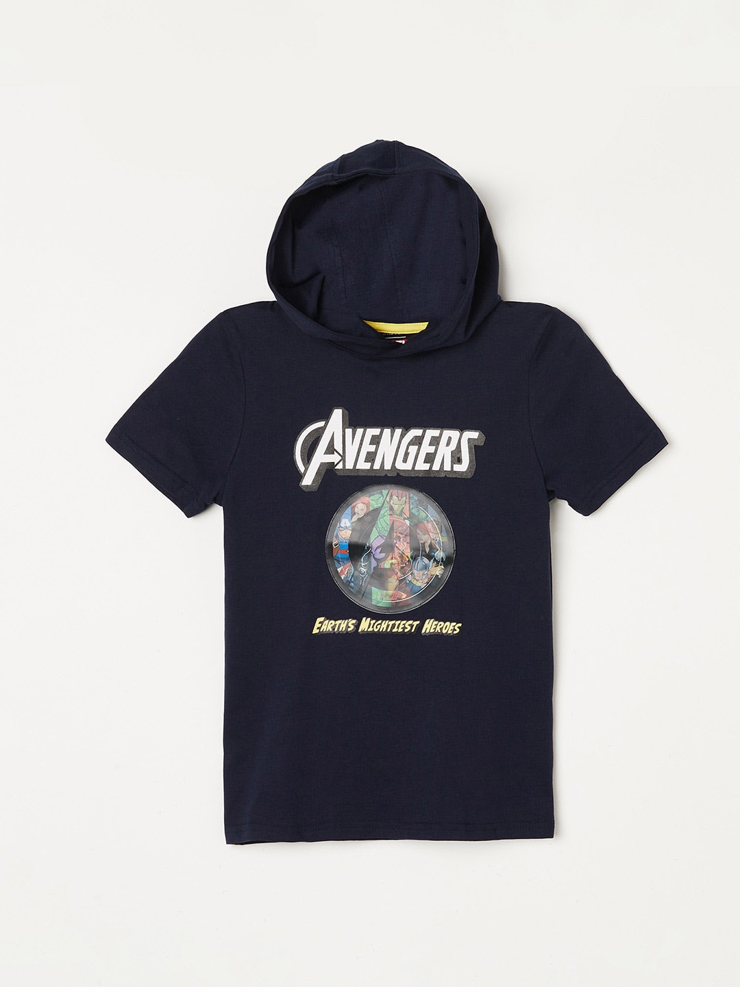 

Fame Forever by Lifestyle Boys Avengers Printed Cotton T-shirt, Navy blue
