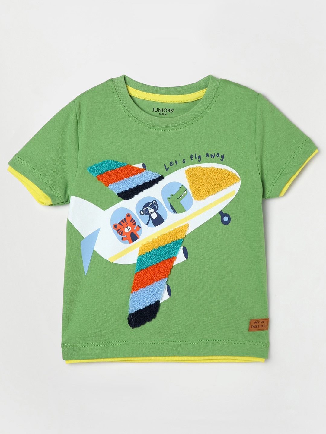 

Juniors by Lifestyle Boys Printed Cotton T-shirt, Green