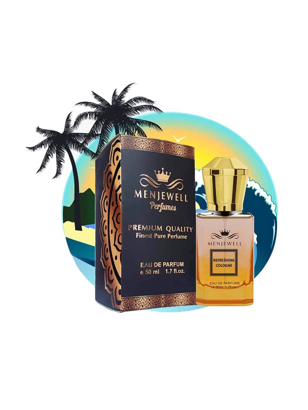 

Menjewell Refreshing Cologne Eau de Parfum - 50 ml, Yellow
