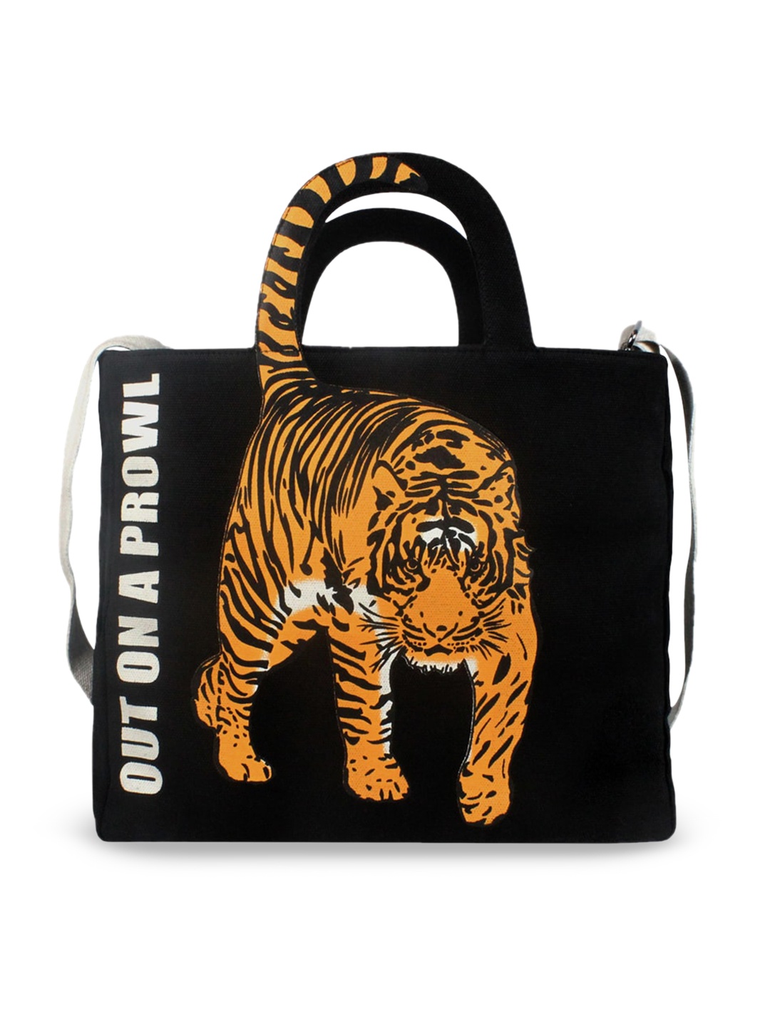 

Colorbar Graphic Printed Shopper Tote Bag, Black
