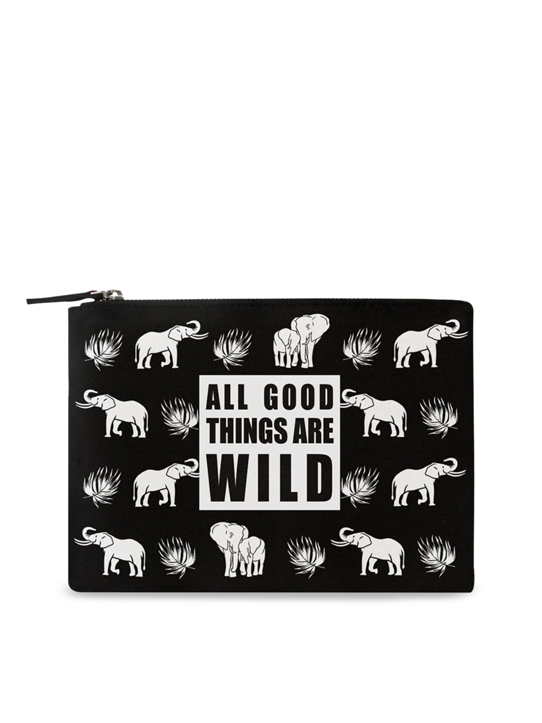 

Colorbar Printed Flat Pouch, Black