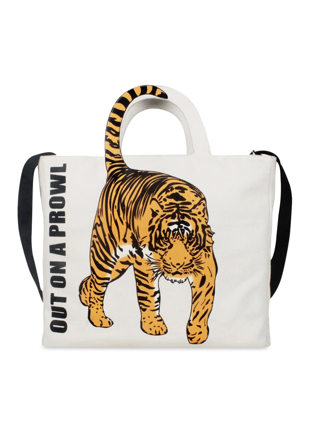

Colorbar Graphic Printed Shopper Tote Bag, White