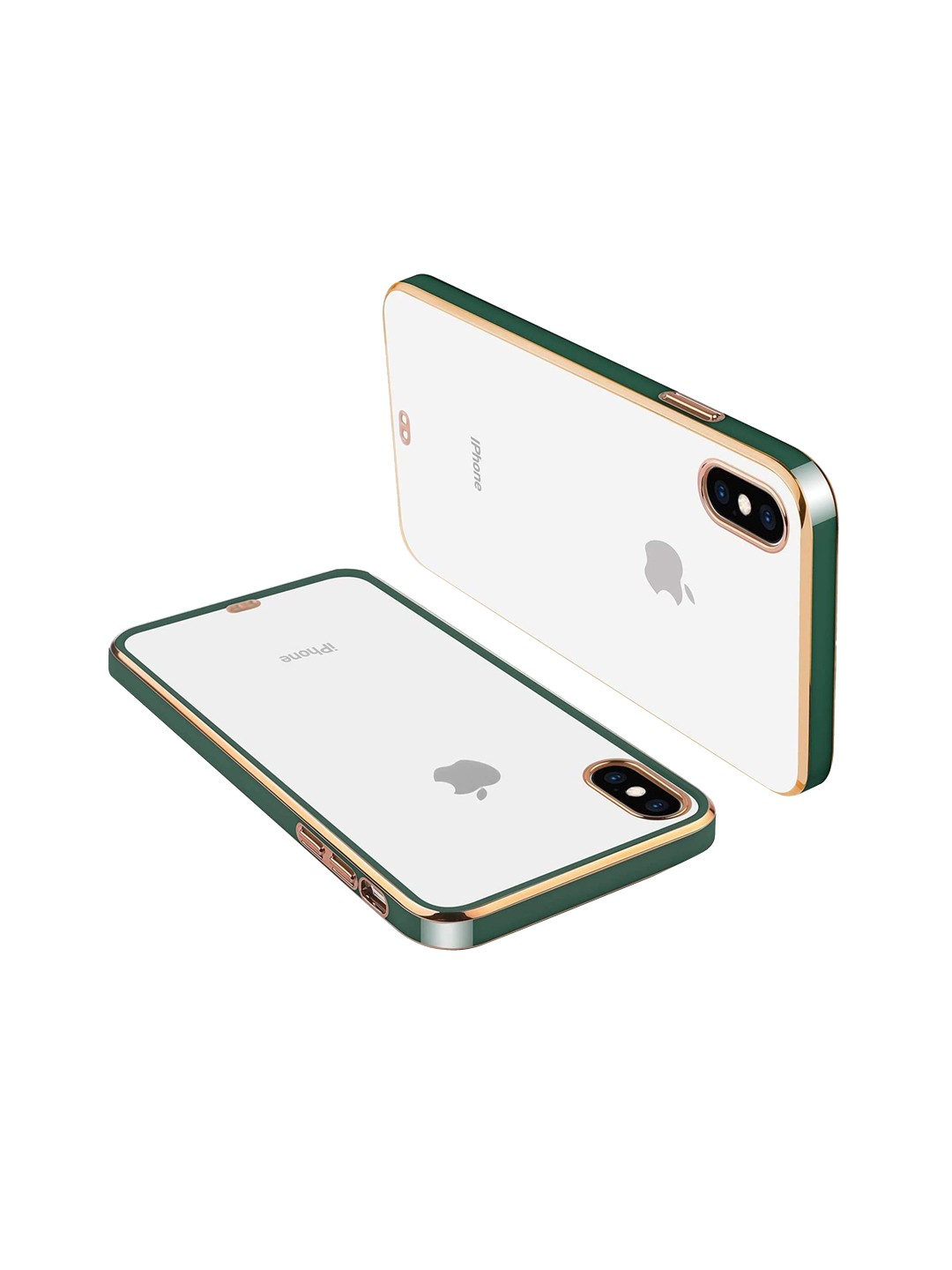 

Karwan Square Plating iPhone Xs Max Mobile Back Cover, Green