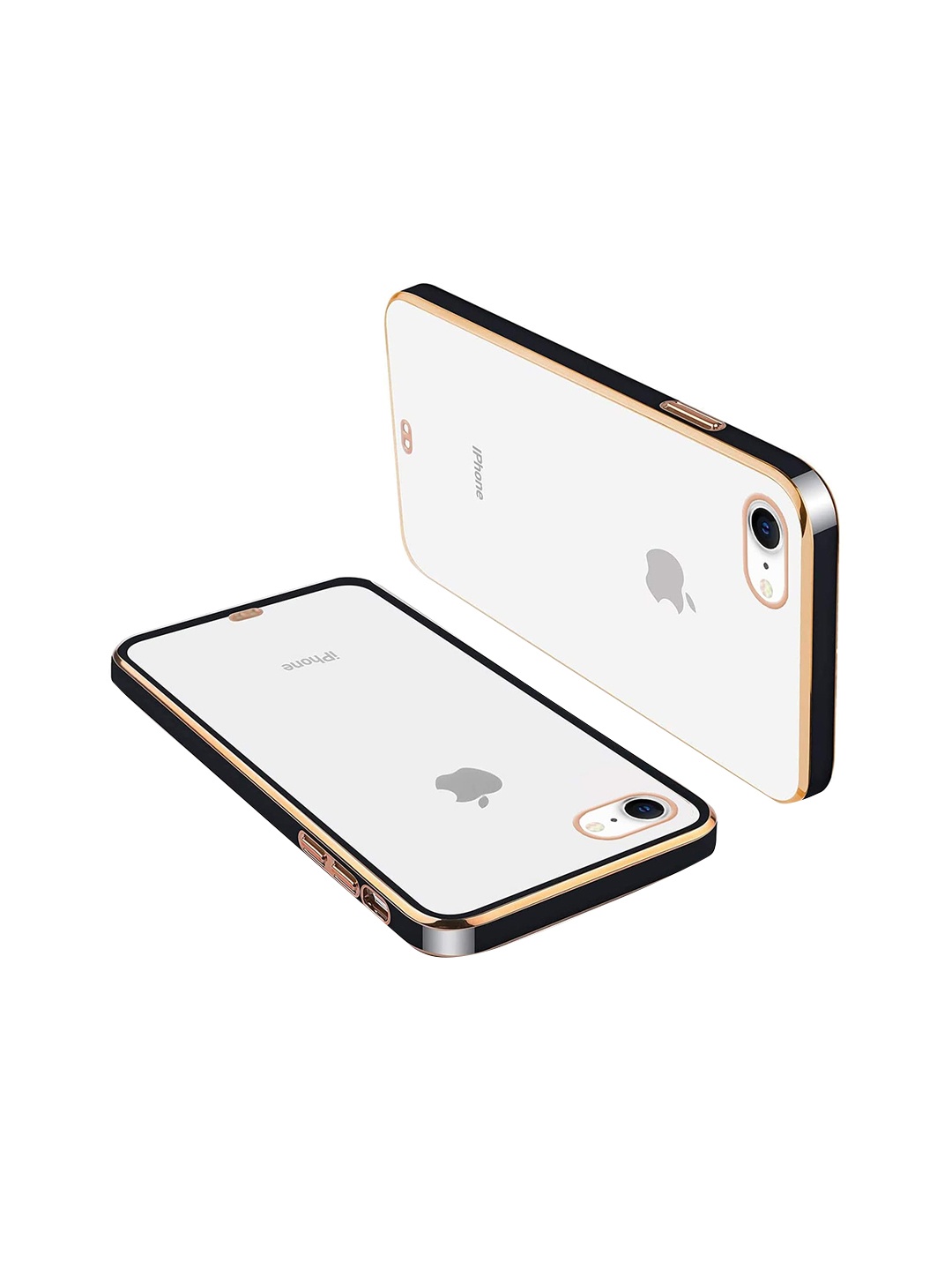 

Karwan iPhone 7 Squareplatting Mobile Back Cover, Black