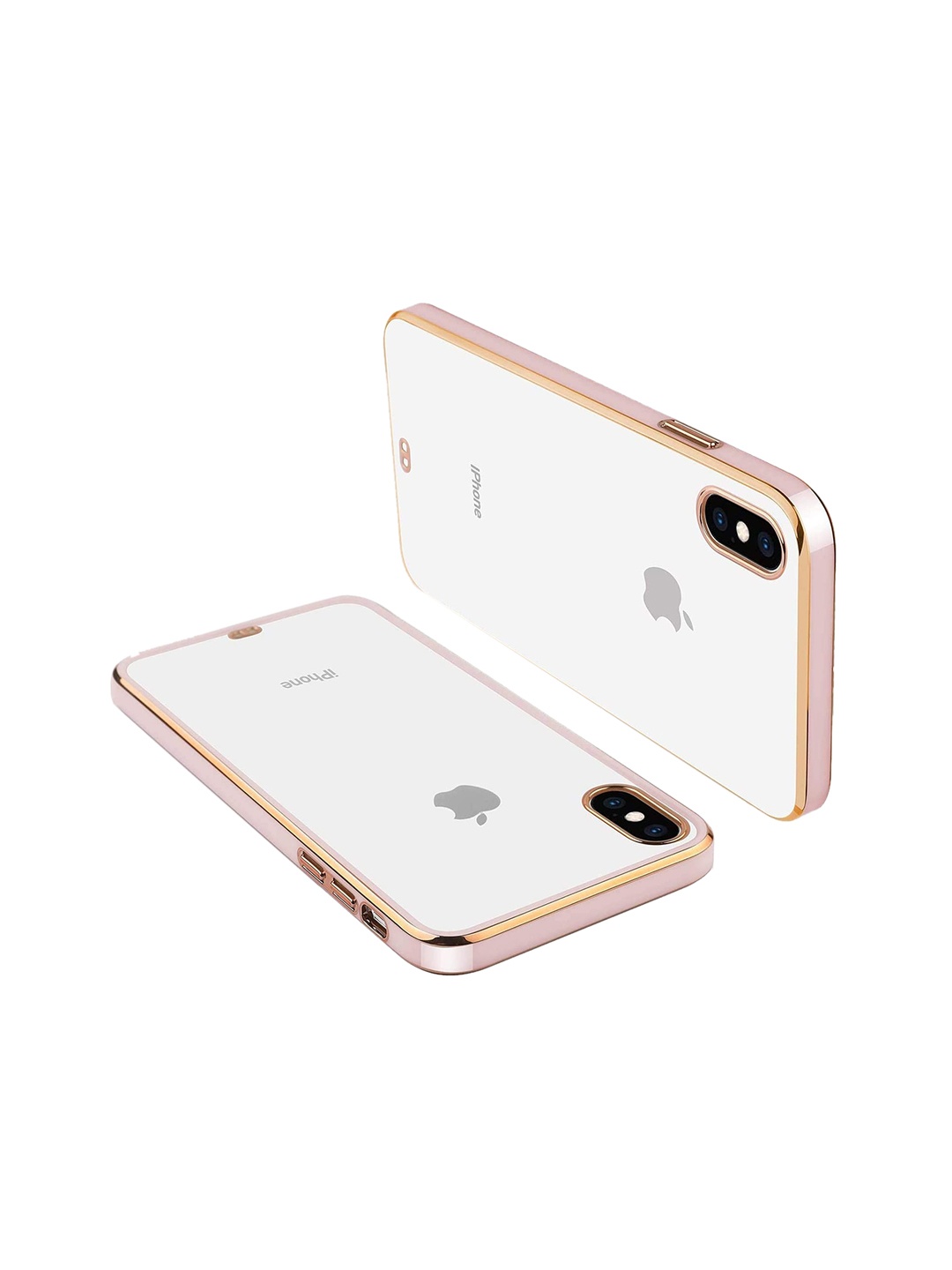 

Karwan iPhone XS Squareplatting Phone Back Cover, Pink
