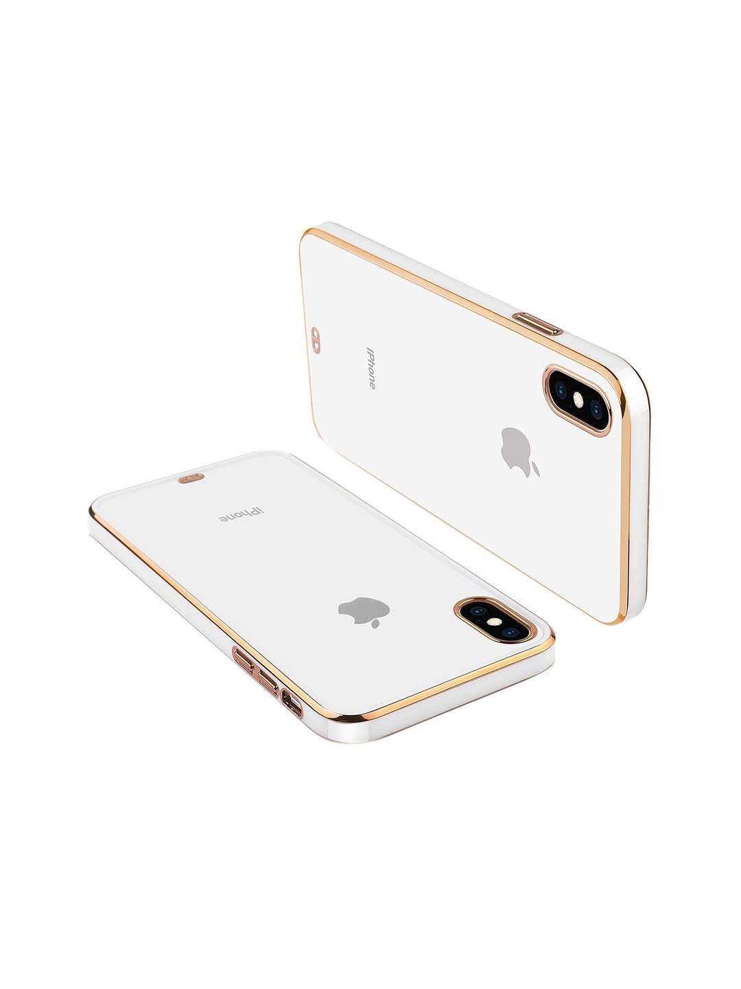 

Karwan Square Plating Apple iPhone XS Max Phone Back Case, White