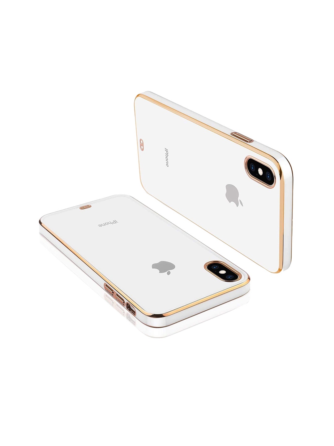 

Karwan iPhone X Squareplatting Phone Back Cover, Transparent