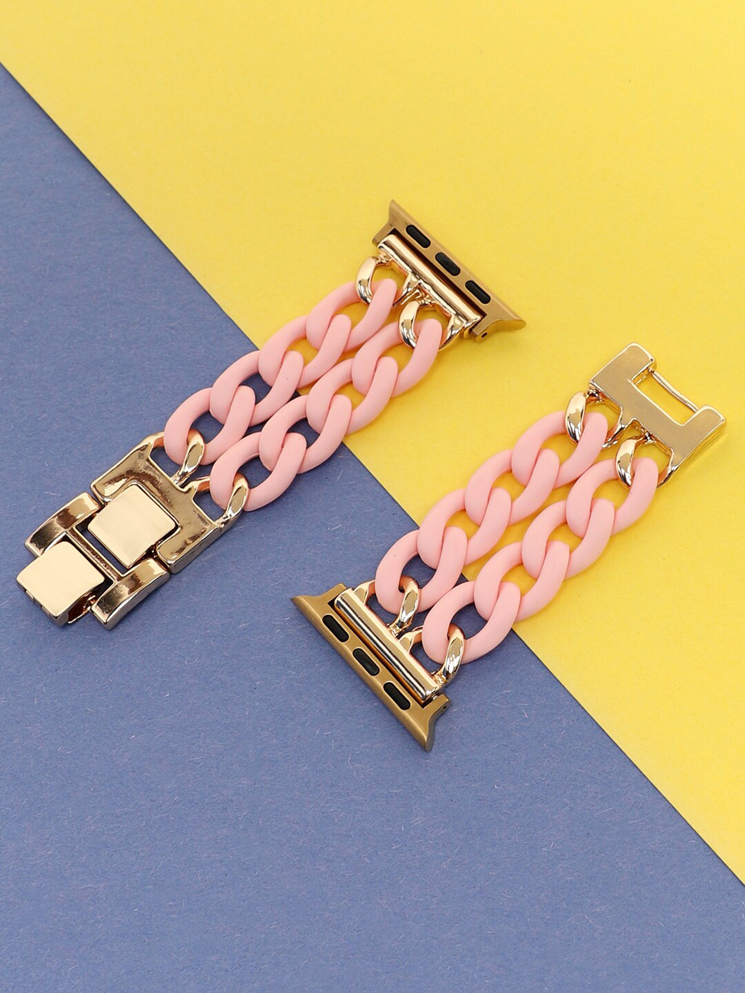 

HAUTE SAUCE by Campus Sutra Women Acrylic Smart Watch Strap, Pink
