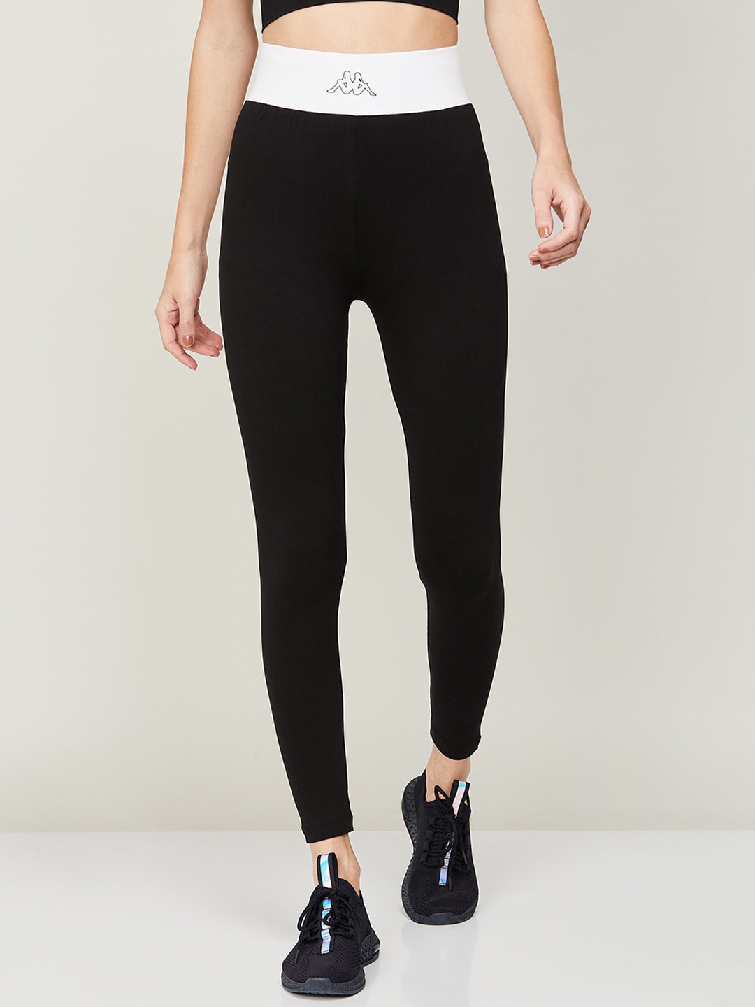 

Kappa Women Cotton Workout Tights, Black