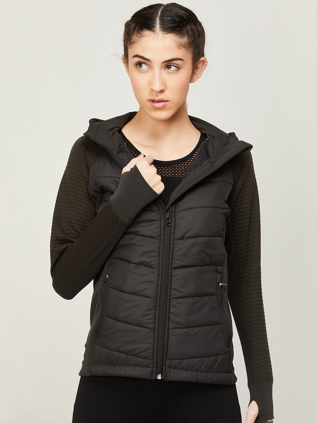 

Kappa Women Hooded Padded Jacket, Black