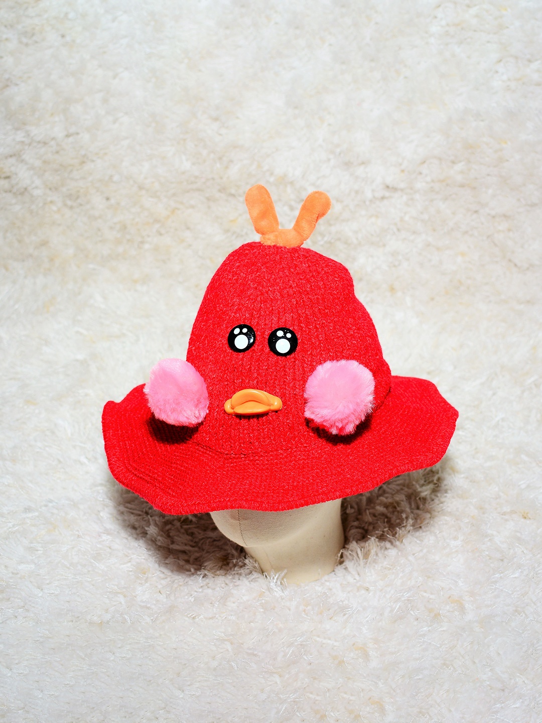 

TIPY TIPY TAP Infants Self Design Wool Bucket Hat, Red