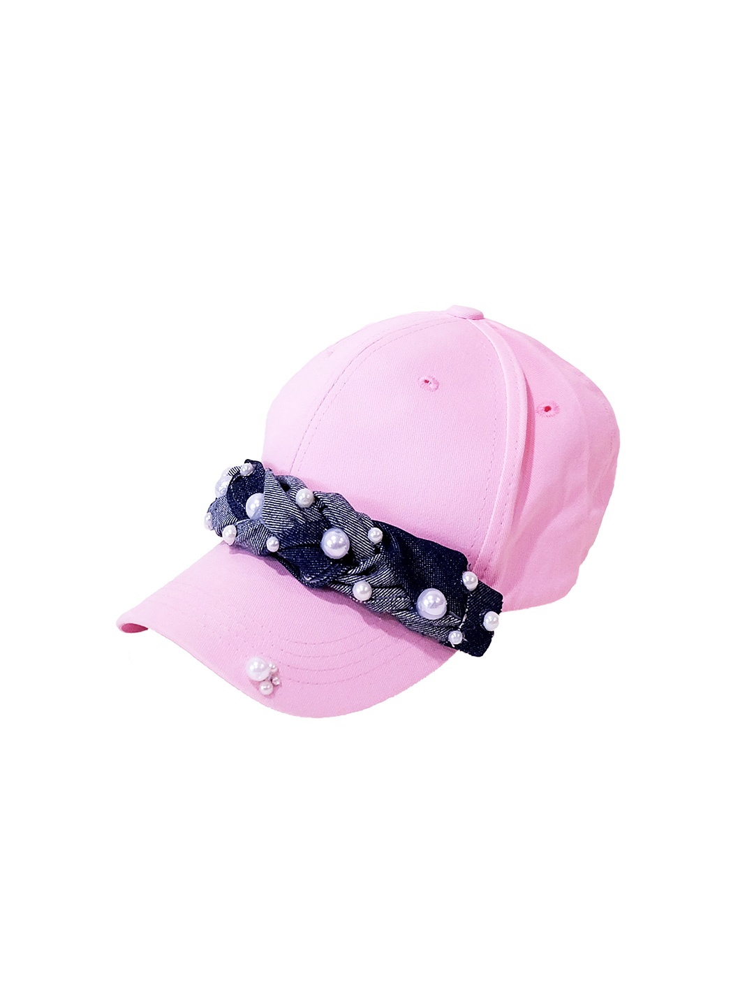 

TIPY TIPY TAP Girls Self Design Cotton Baseball Cap, Pink