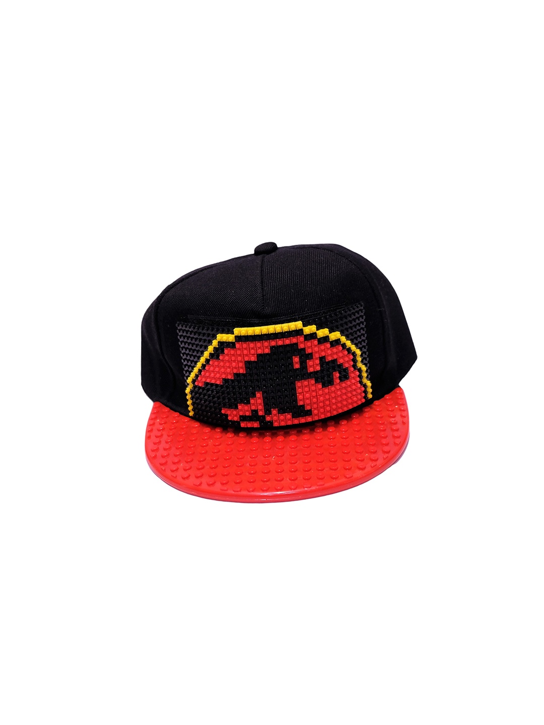 

TIPY TIPY TAP Kids Colourblocked Cotton Snapback Cap, Black